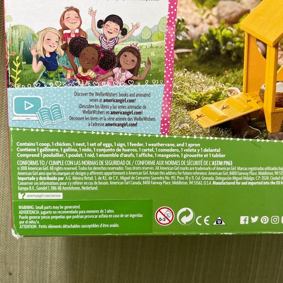 Retired American Girl Doll Chicken Coop Wellie Wishers New In Box Doll Toys Kids - Picture 10 of 10